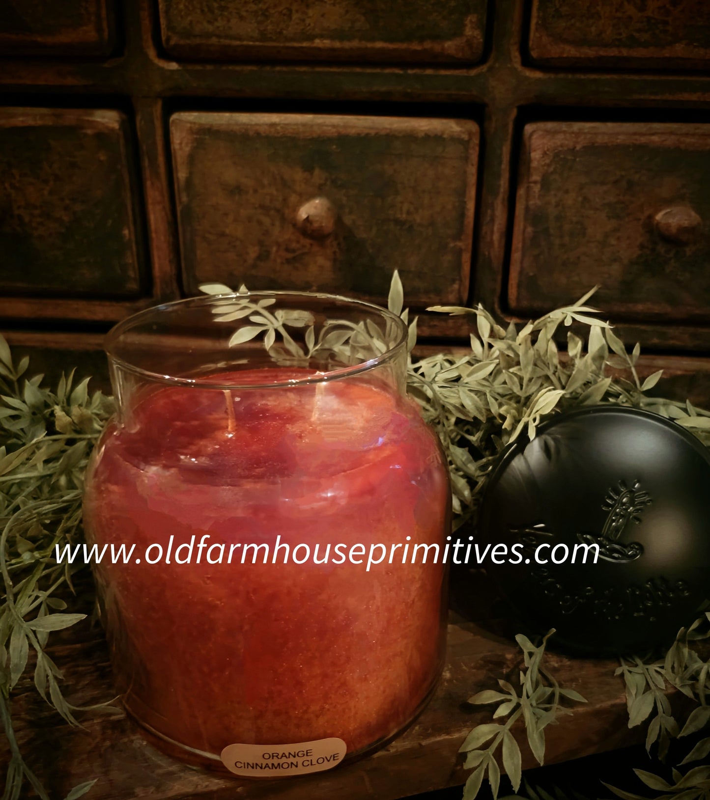 #110271 ORANGE CINNAMON CLOVE 34oz Jar Candle